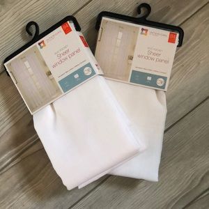 Sheer window panels, set of 2